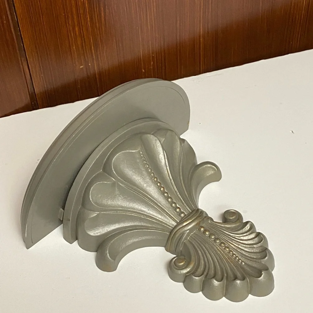 Home Interiors Vintage Fleur De Lis Accent Wall Planter/shelf